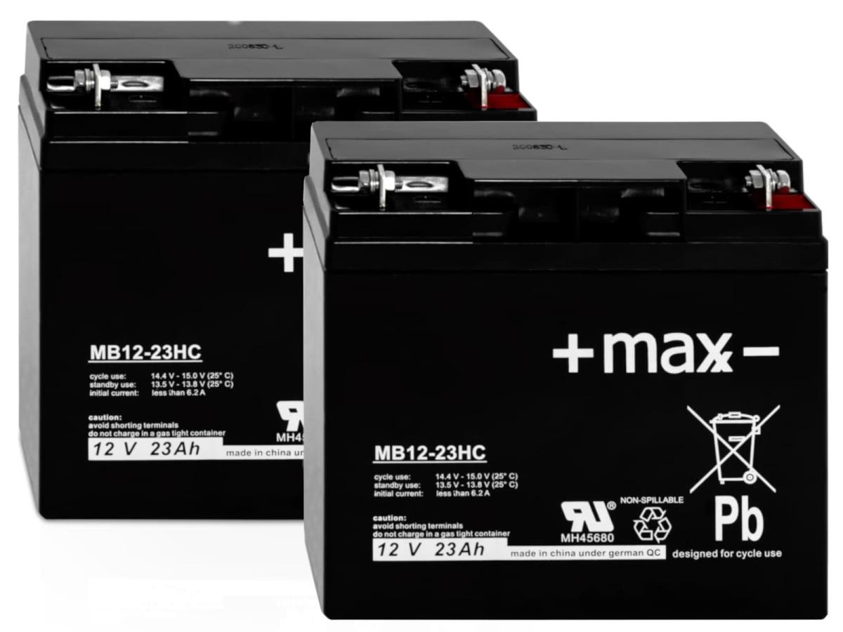 Kompatibler Accu Rasenmäher AW17AN 24V 2x 12V Ersatz Batterie zyklenfest